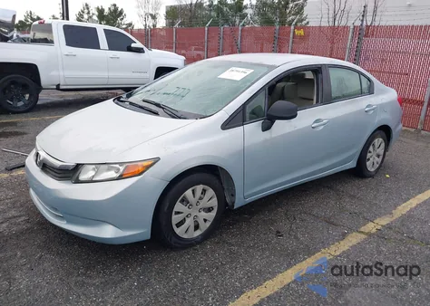 2012 Honda Civic Lx из США, поврежденный, VIN JHMFB2F51CS005279
